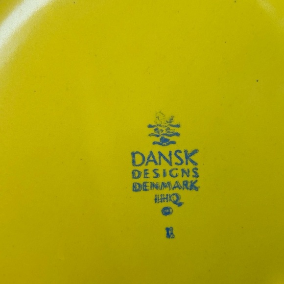 Vintage Mid-Century Dansk Yellow Enamel Coated Cast Iron Kobenstyle Paella Pan - Picture 12 of 13